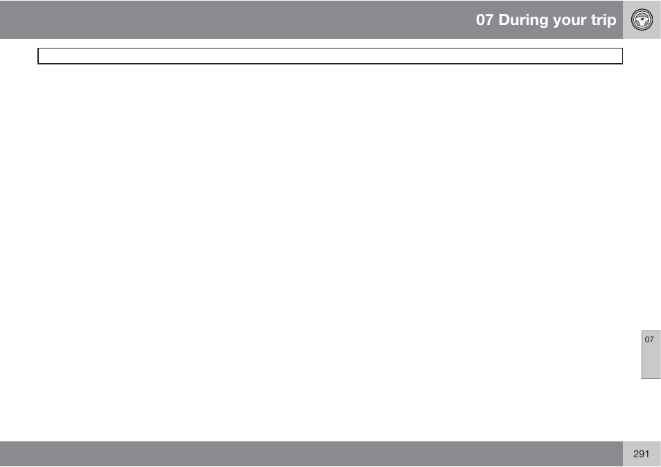 07 during your trip | Volvo 2013 XC70 User Manual | Page 293 / 382