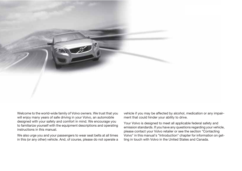 Volvo 2013 XC70 User Manual | Page 3 / 382