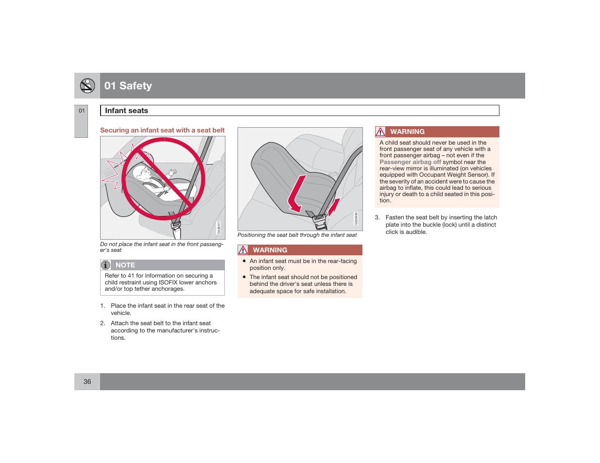 01 safety | Volvo 2009 S60 User Manual | Page 36 / 254