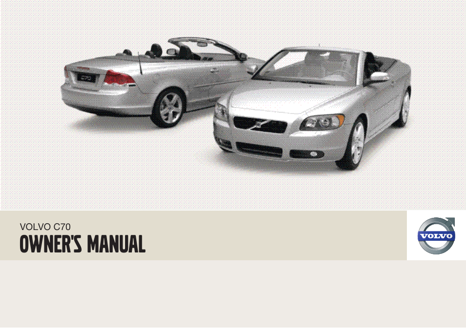 Volvo 2009 C70 User Manual | 278 pages