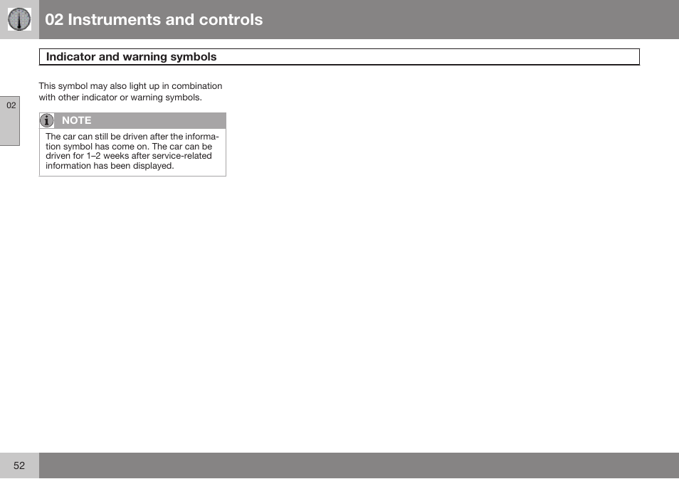 02 instruments and controls | Volvo 2009 C70 User Manual | Page 52 / 278