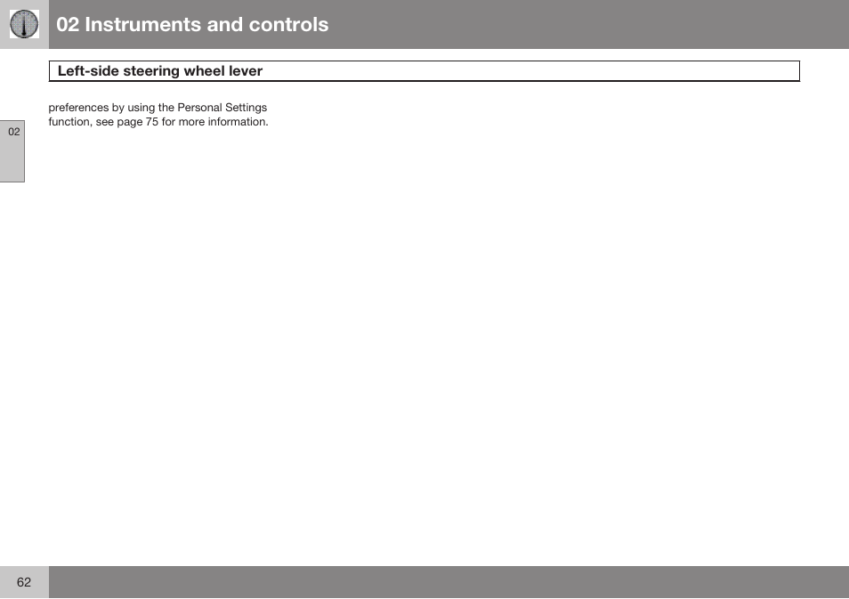 02 instruments and controls | Volvo 2009 C70 User Manual | Page 62 / 278