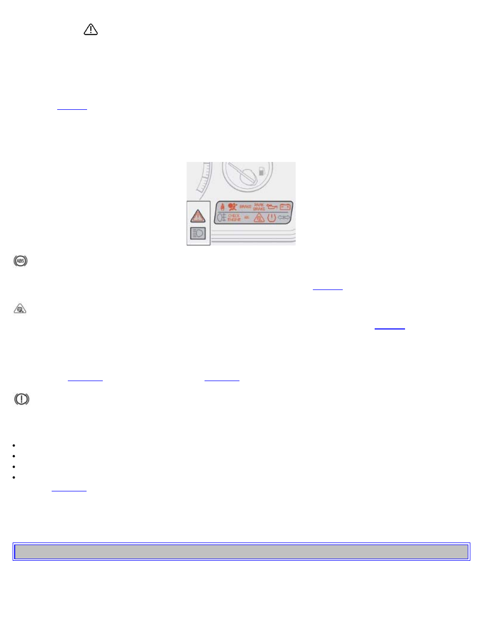 Indicator and warning symbols (contd) | Volvo 2006 S60 User Manual | Page 19 / 132