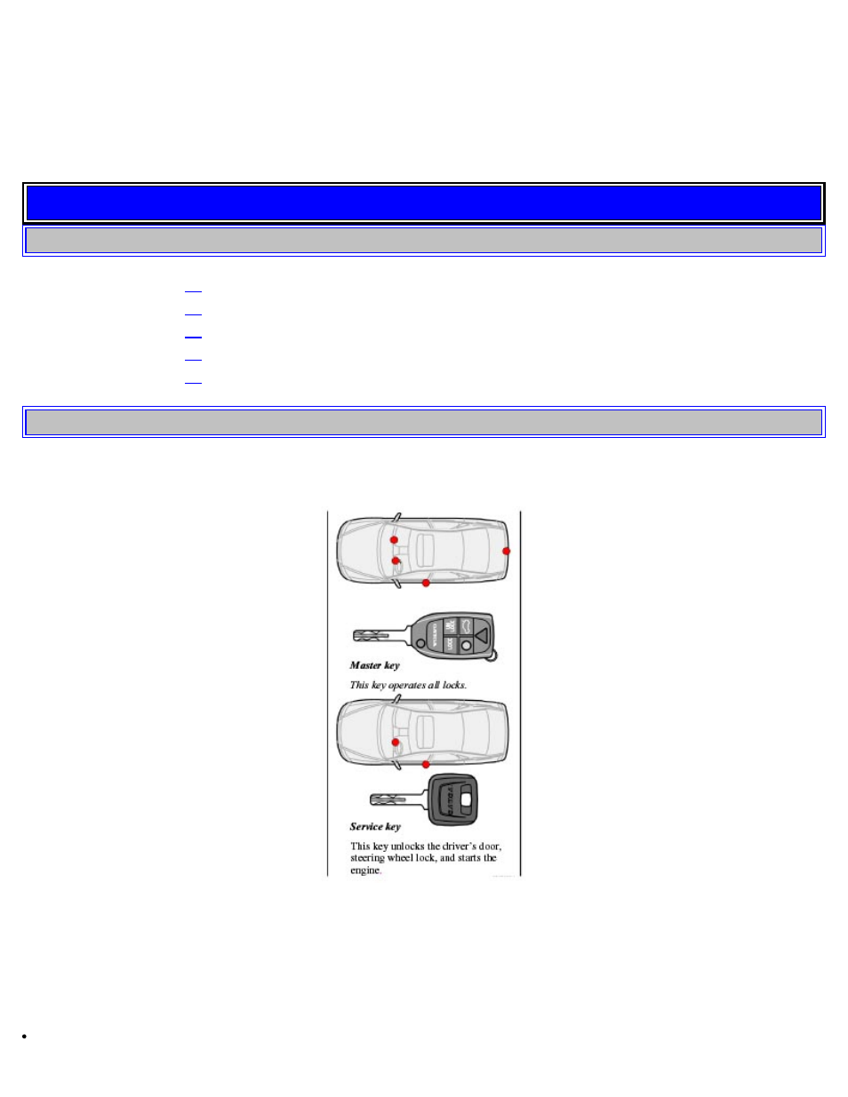 2006 volvo s60, Locks and alarm, Keys and remote controls | Volvo 2006 S60 User Manual | Page 51 / 132