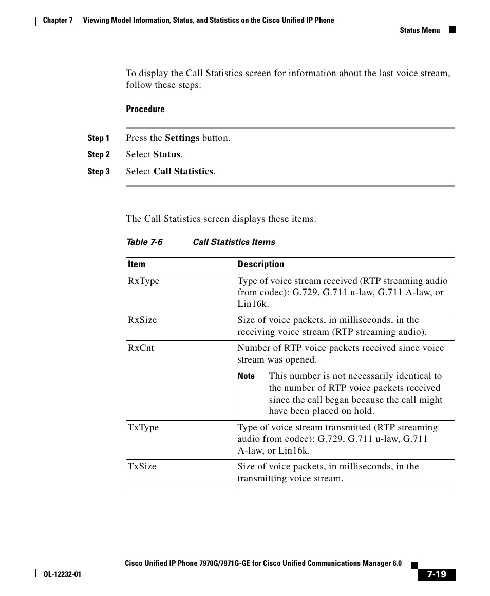 Cisco 7971G-GE User Manual | Page 19 / 22