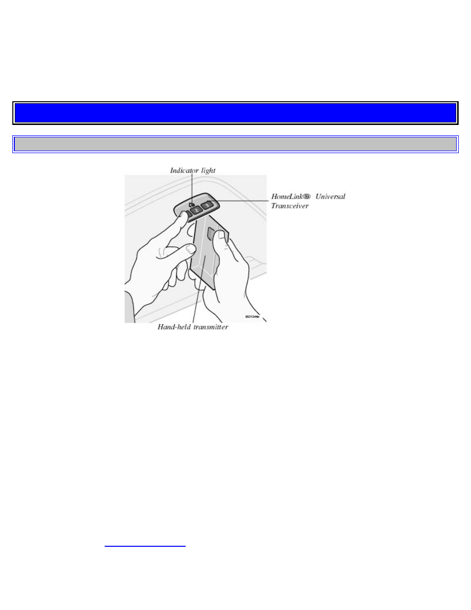 2005 volvo v70, Homelink® universal transceiver (option), Homelink® 186 | Volvo 2005 V70 User Manual | Page 124 / 139