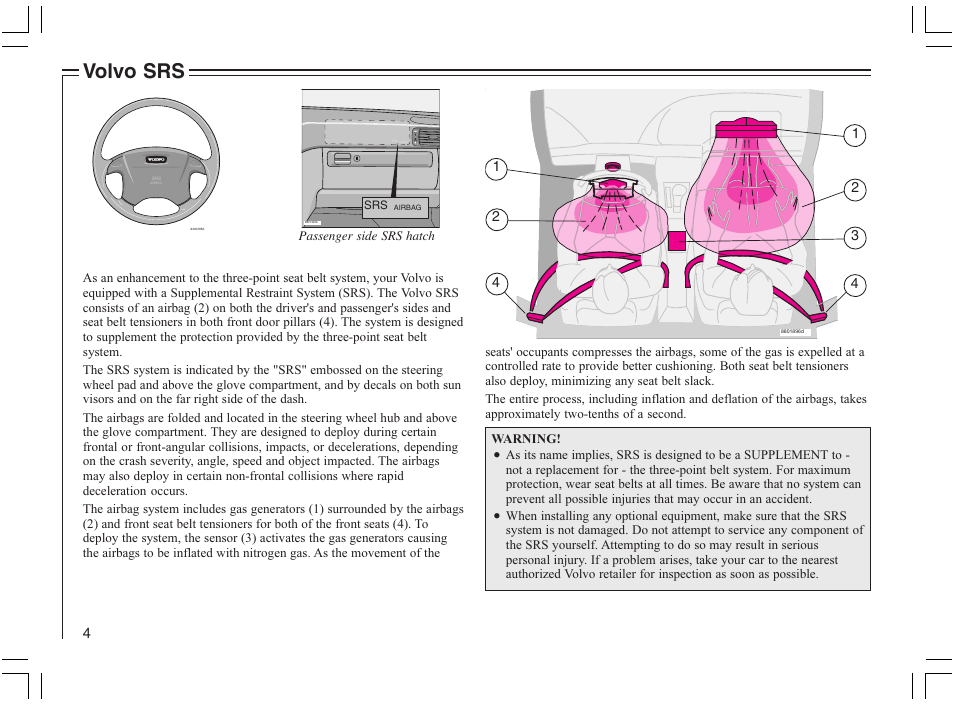 Volvo srs | Volvo 2005 C70 User Manual | Page 10 / 210