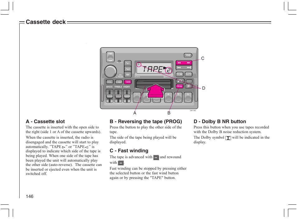 Cassette deck | Volvo 2005 C70 User Manual | Page 152 / 210