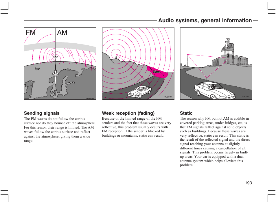 Audio systems, general information | Volvo 2005 C70 User Manual | Page 199 / 210