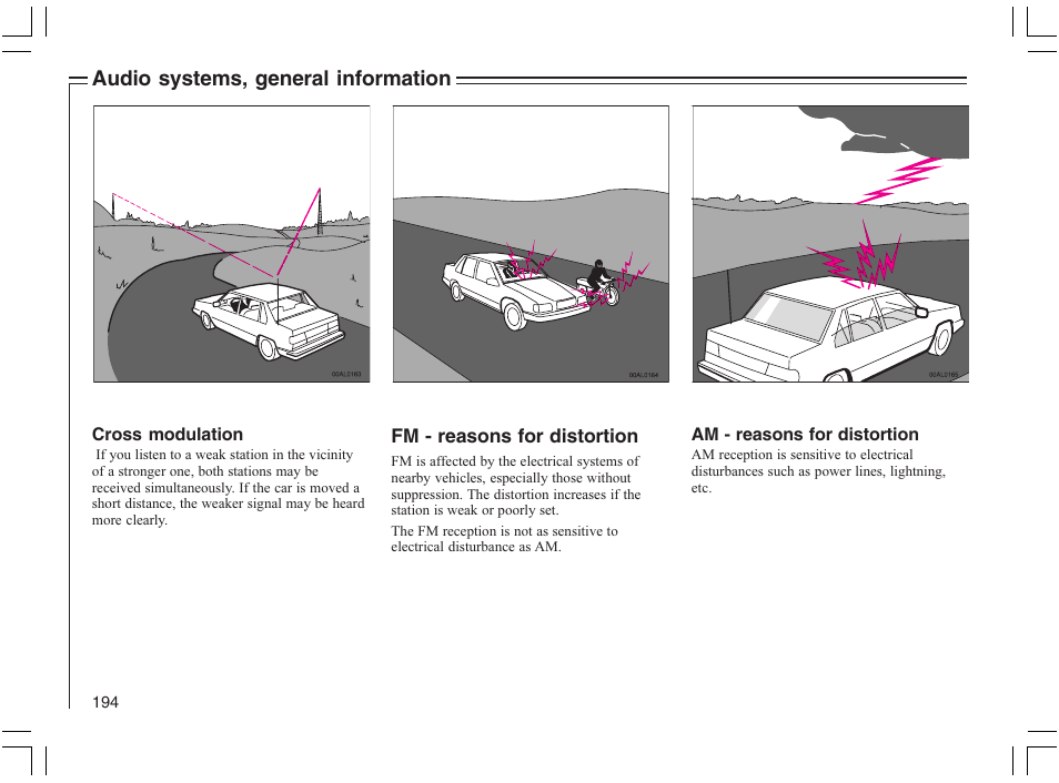 Audio systems, general information | Volvo 2005 C70 User Manual | Page 200 / 210