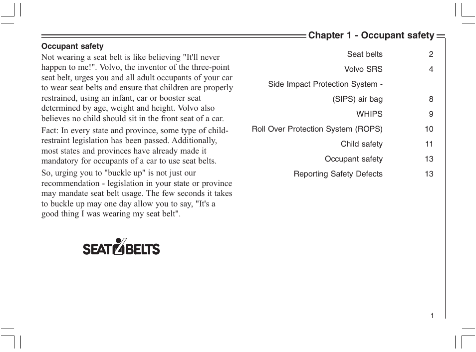 Volvo 2005 C70 User Manual | Page 7 / 210
