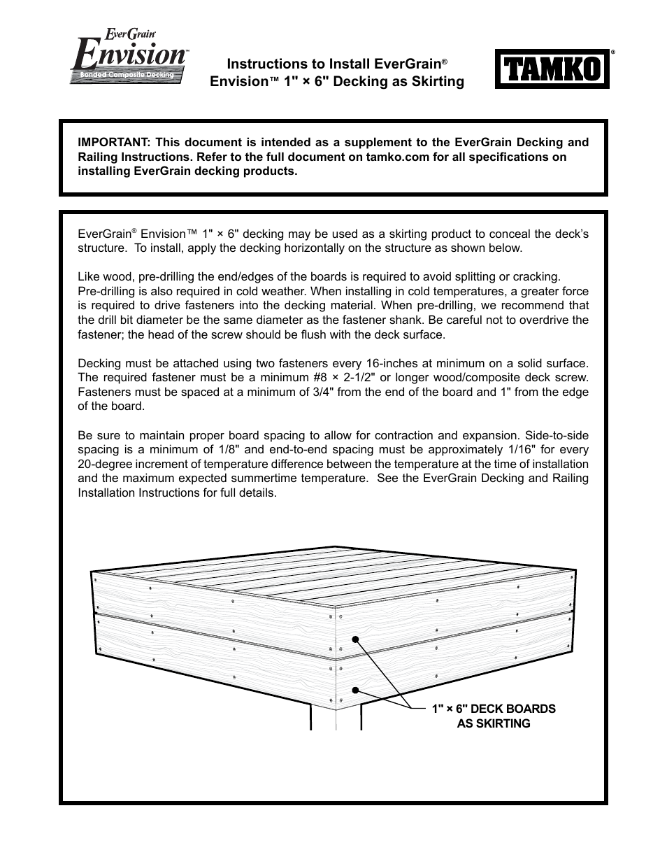 TAMKO Evergrain User Manual | 3 pages