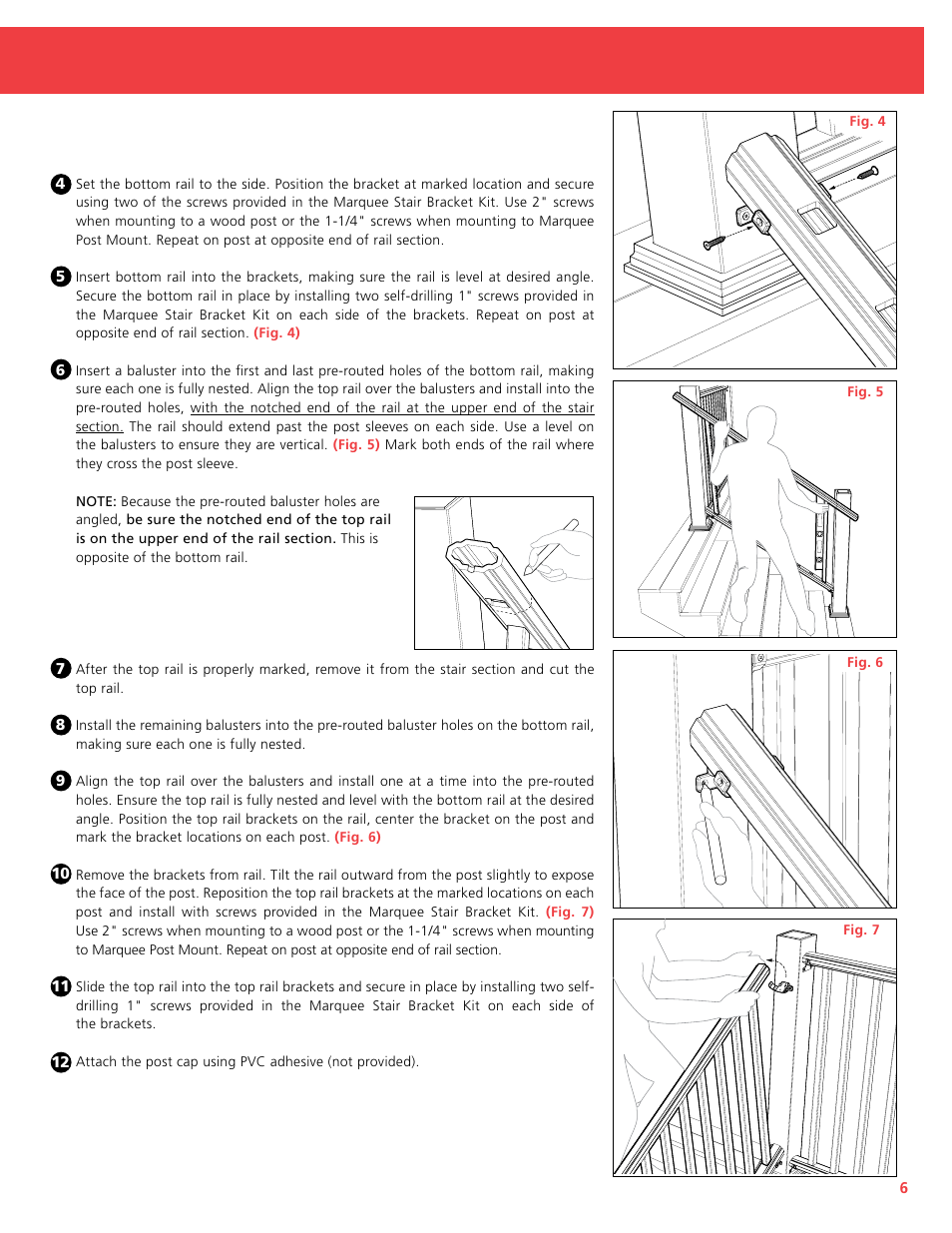 TAMKO Marquee Railing User Manual | Page 7 / 12