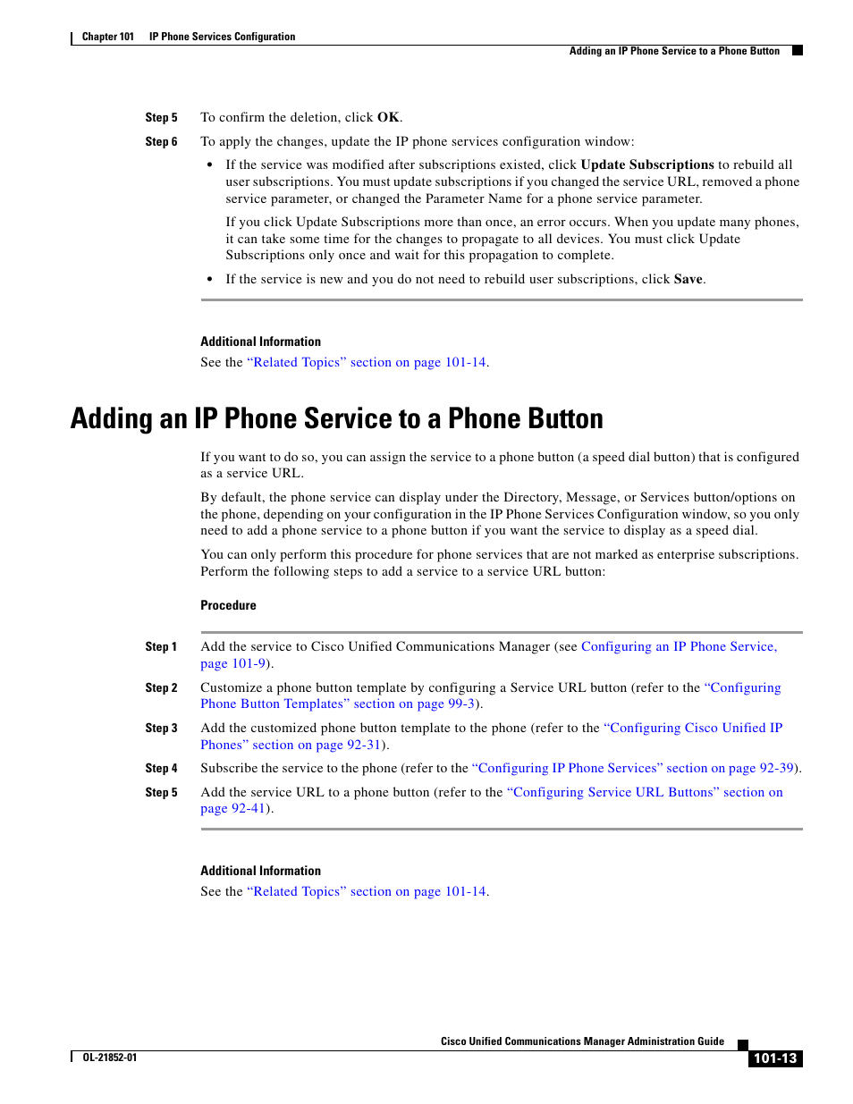 Adding an ip phone service to a phone button | Cisco OL-21852-01 User Manual | Page 13 / 14