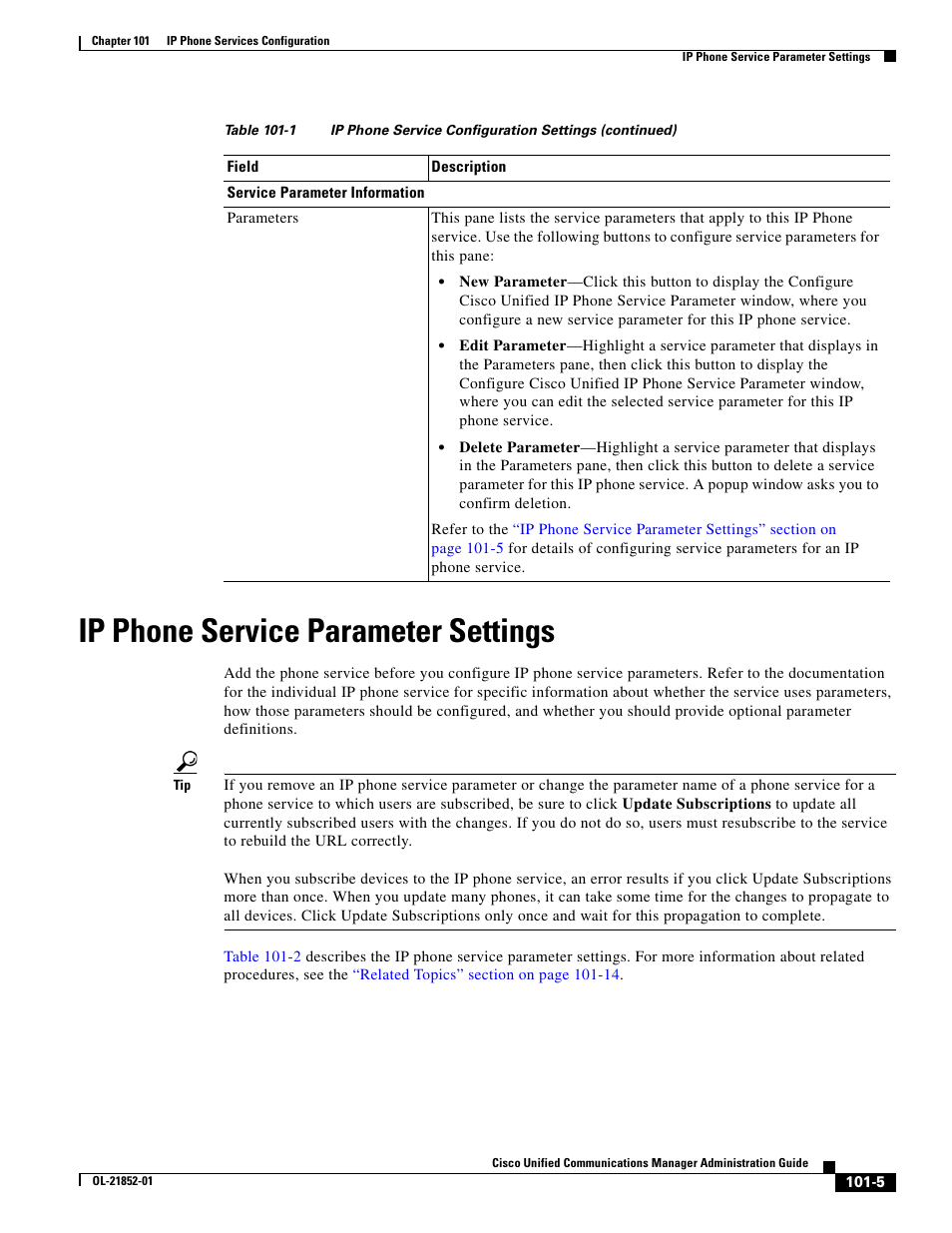 Ip phone service parameter settings | Cisco OL-21852-01 User Manual | Page 5 / 14