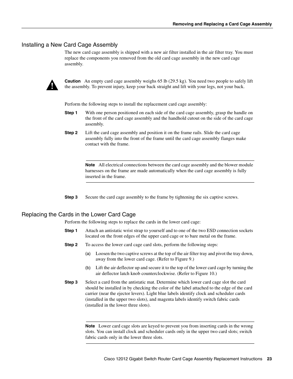 Cisco 12012 User Manual | Page 23 / 34