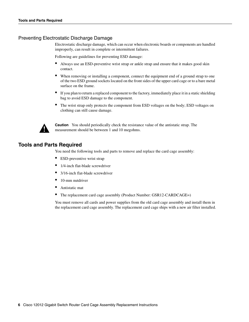 Cisco 12012 User Manual | Page 6 / 34