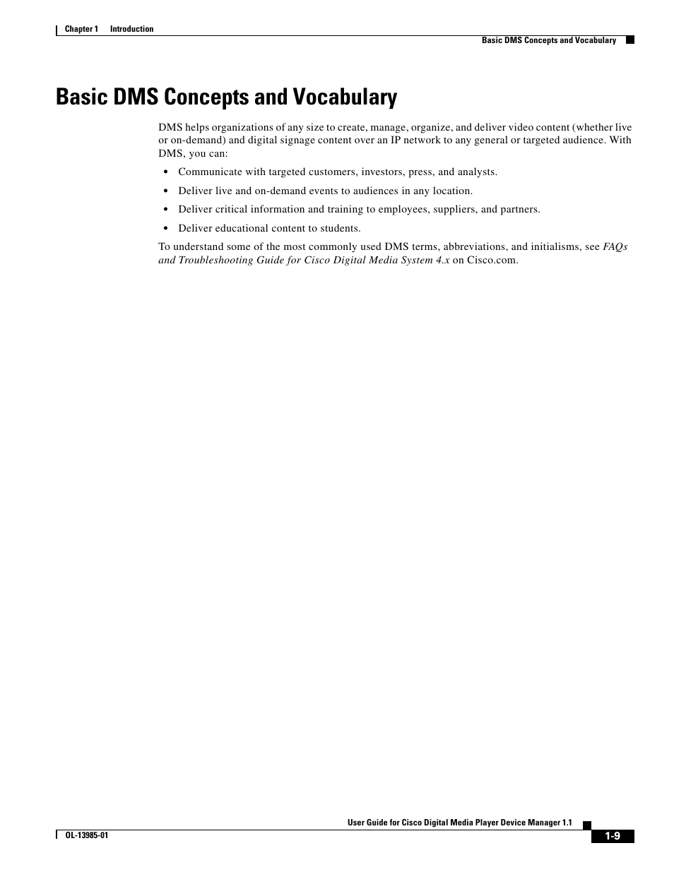 Basic dms concepts and vocabulary | Cisco OL-13985-01 User Manual | Page 9 / 10