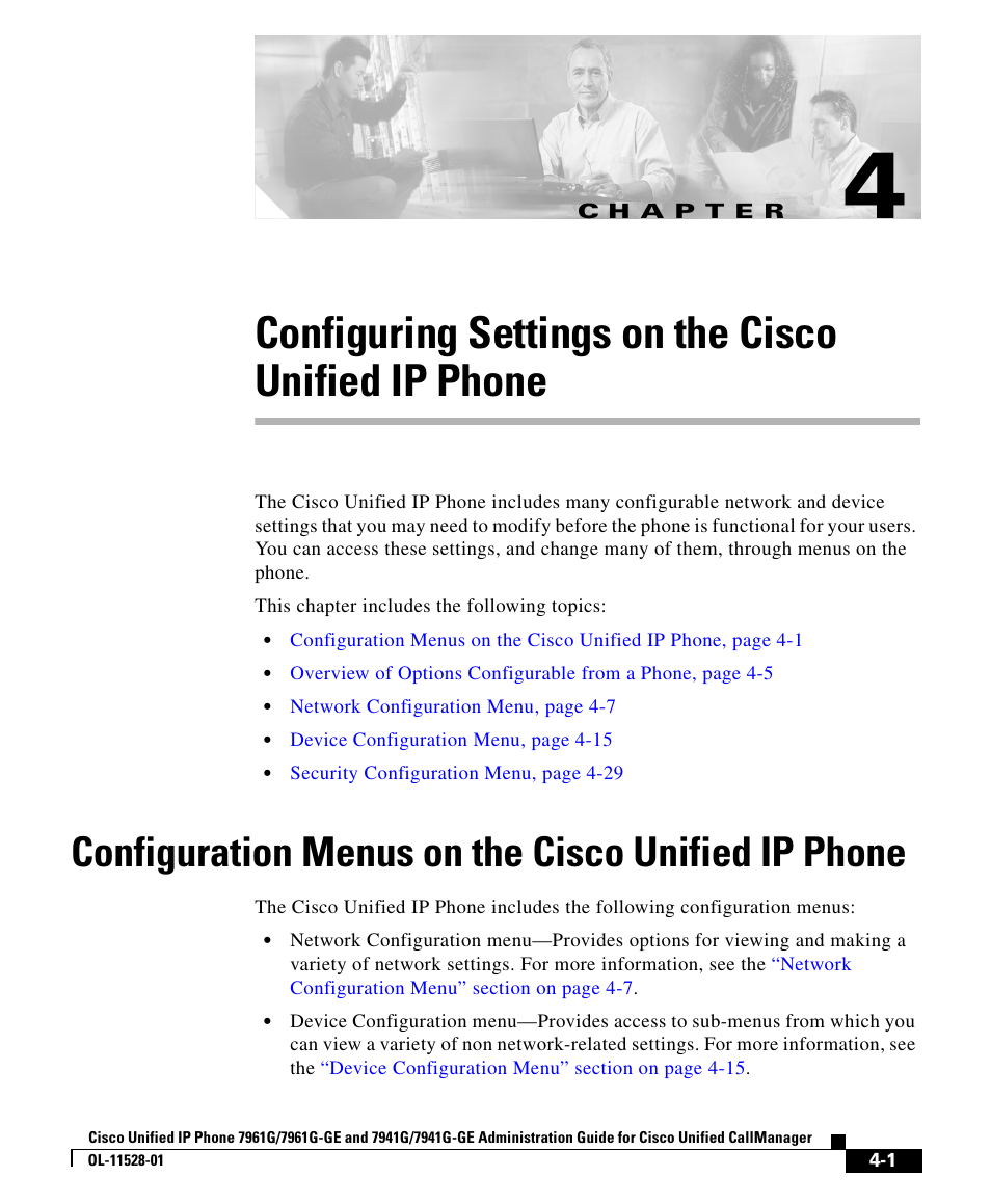 Cisco IP Phone 7961G-GE User Manual | 36 pages