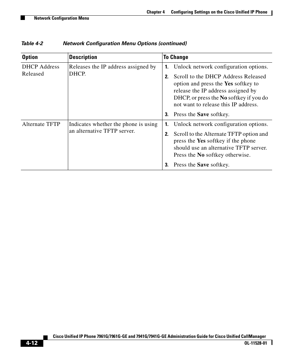 Cisco IP Phone 7961G-GE User Manual | Page 12 / 36