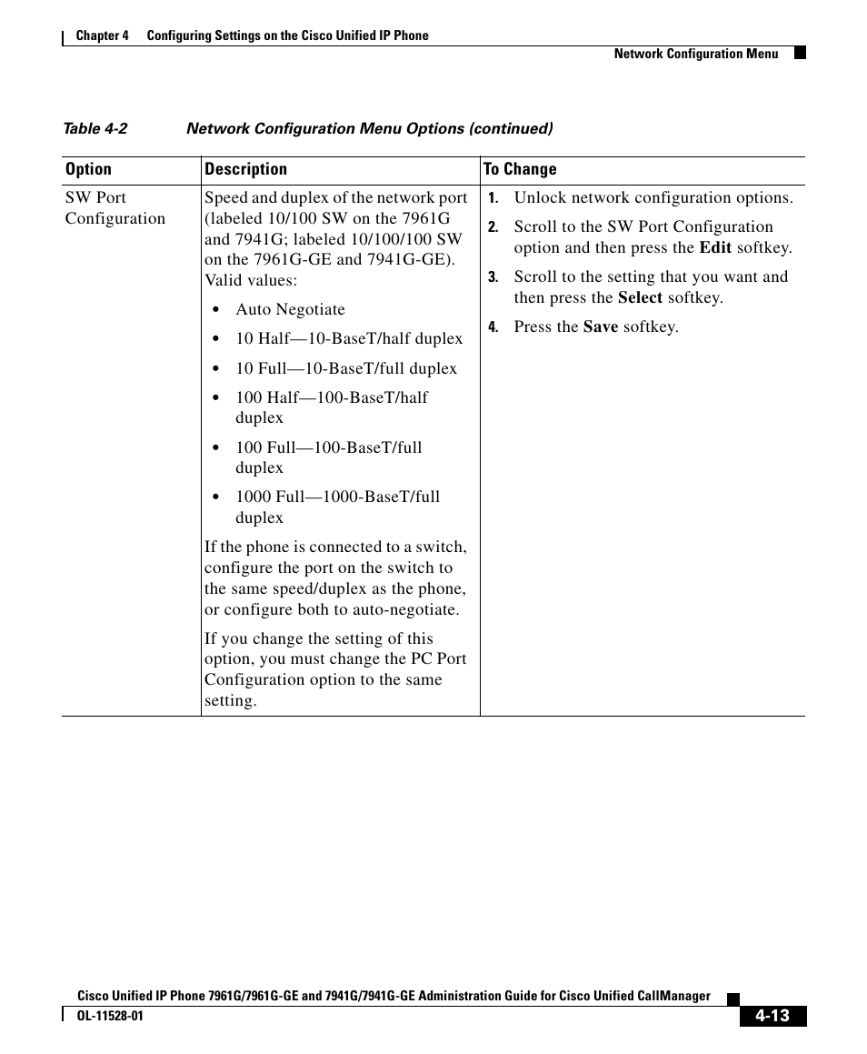 Cisco IP Phone 7961G-GE User Manual | Page 13 / 36