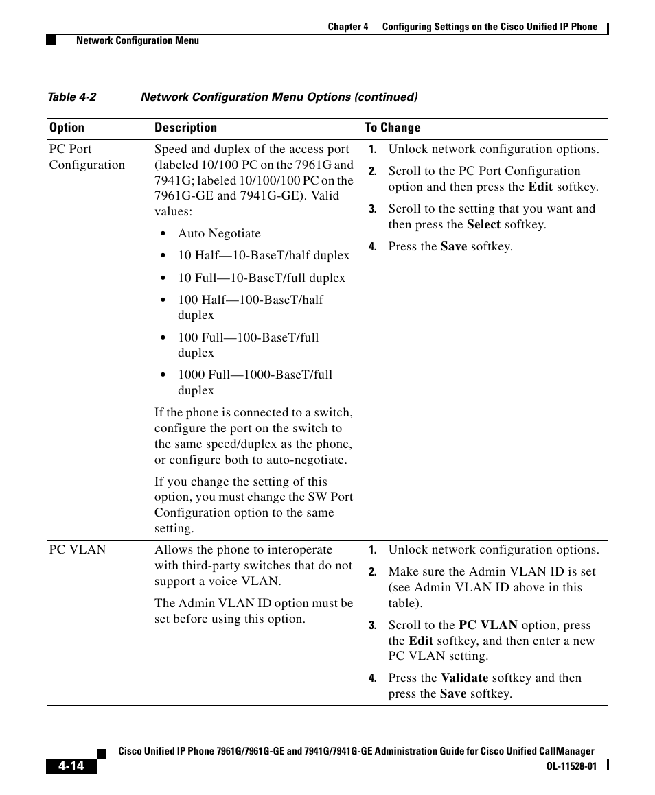 Cisco IP Phone 7961G-GE User Manual | Page 14 / 36