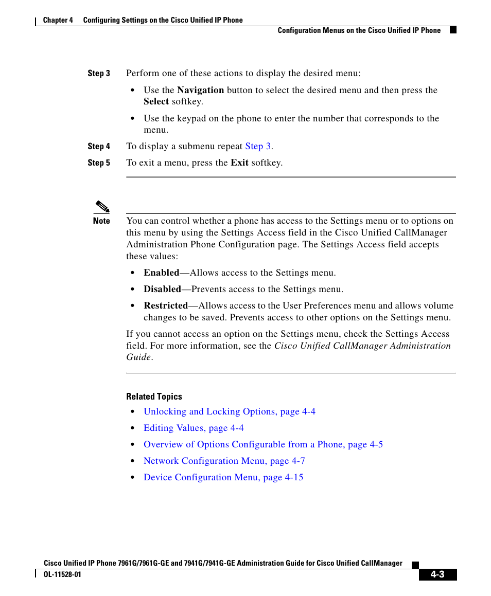 Cisco IP Phone 7961G-GE User Manual | Page 3 / 36