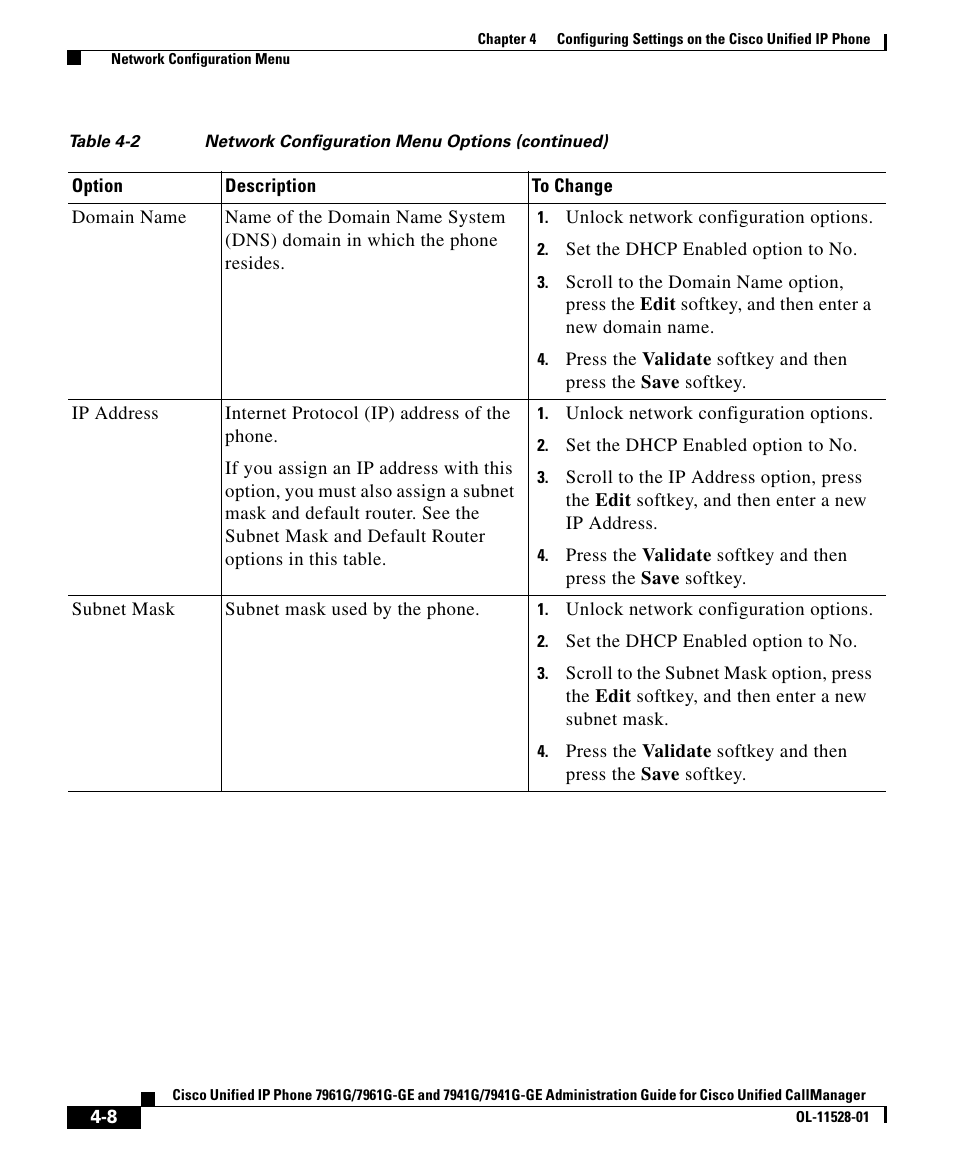 Cisco IP Phone 7961G-GE User Manual | Page 8 / 36