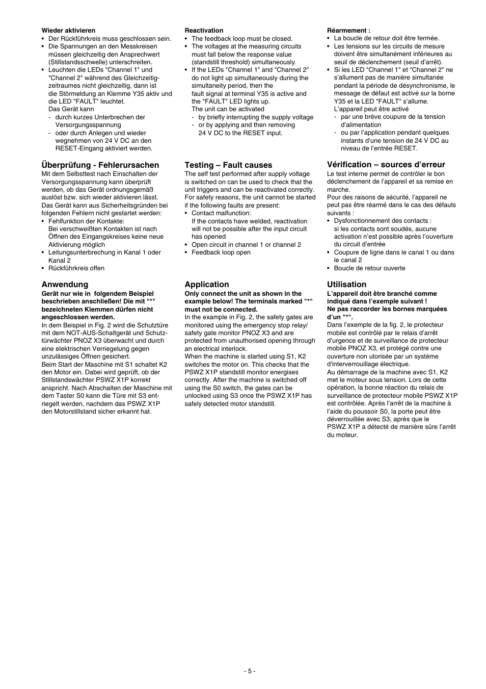 Pilz PSWZ X1P 0,5V /24-240VACDC 2n/o 1n/c 2so User Manual | Page 5 / 20