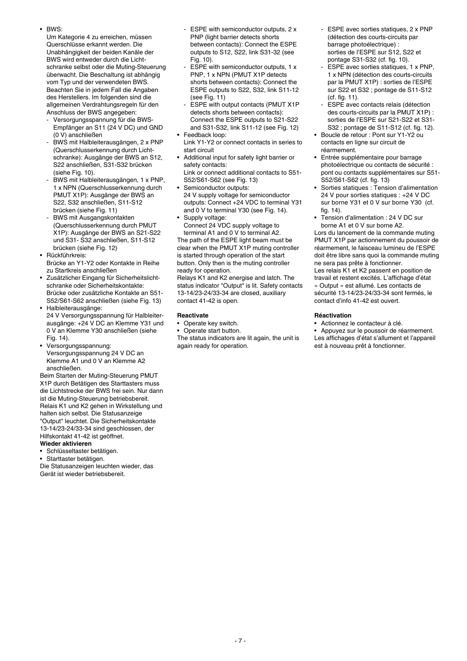 Pilz PMUT X1P 24VDC 3n/o 1n/c 5so User Manual | Page 7 / 16