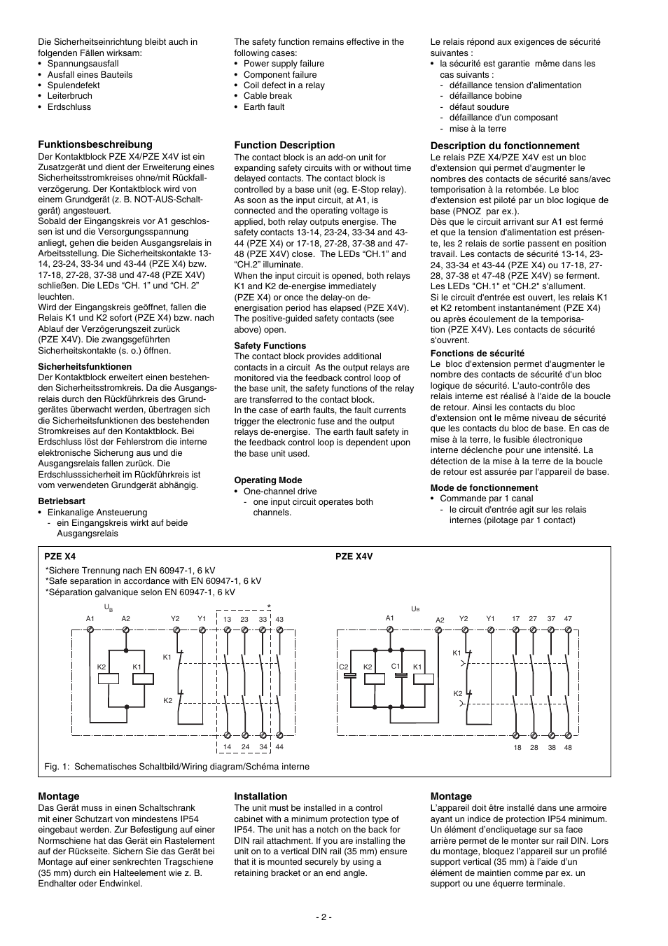 Pilz PZE X4V 0,5/24VDC 4n/o fix User Manual | Page 2 / 16