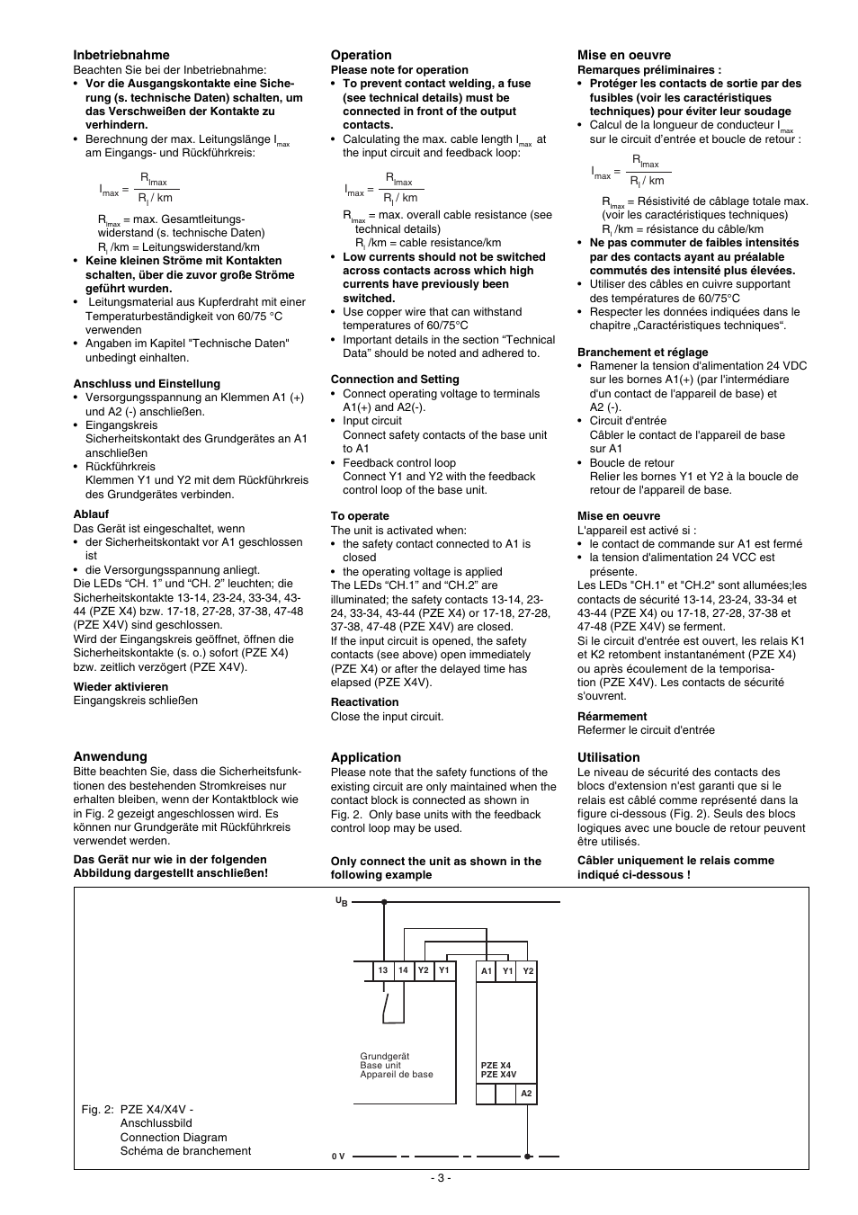 Pilz PZE X4V 0,5/24VDC 4n/o fix User Manual | Page 3 / 16