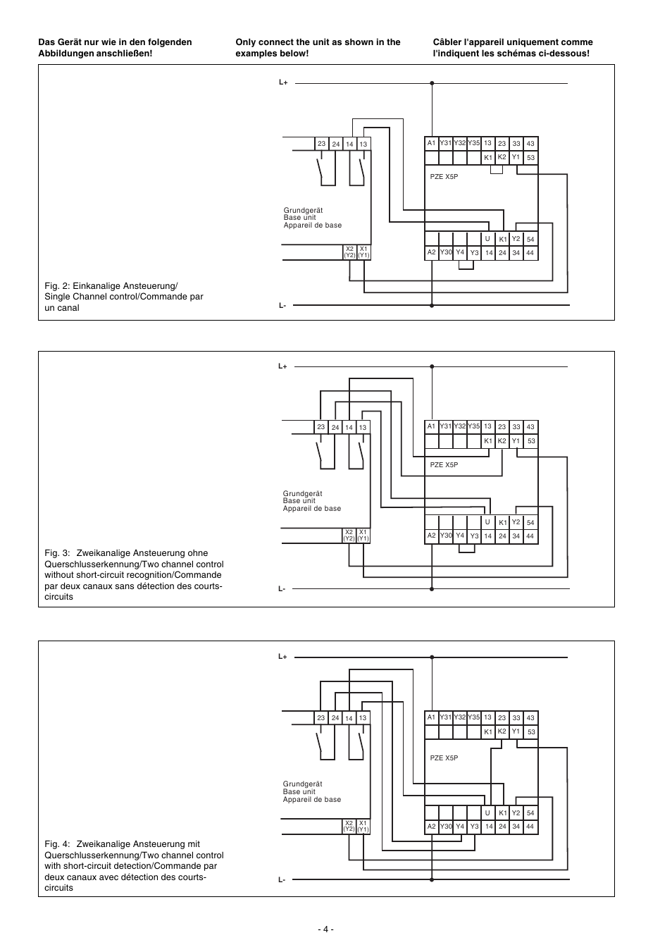 Pilz PZE X5P 24VDC 5n/o 2so User Manual | Page 4 / 8