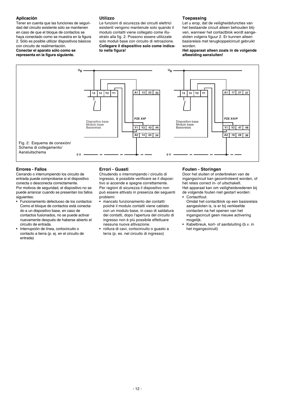 Pilz PZE X4VP 0,5/24VDC 4n/o fix User Manual | Page 12 / 16