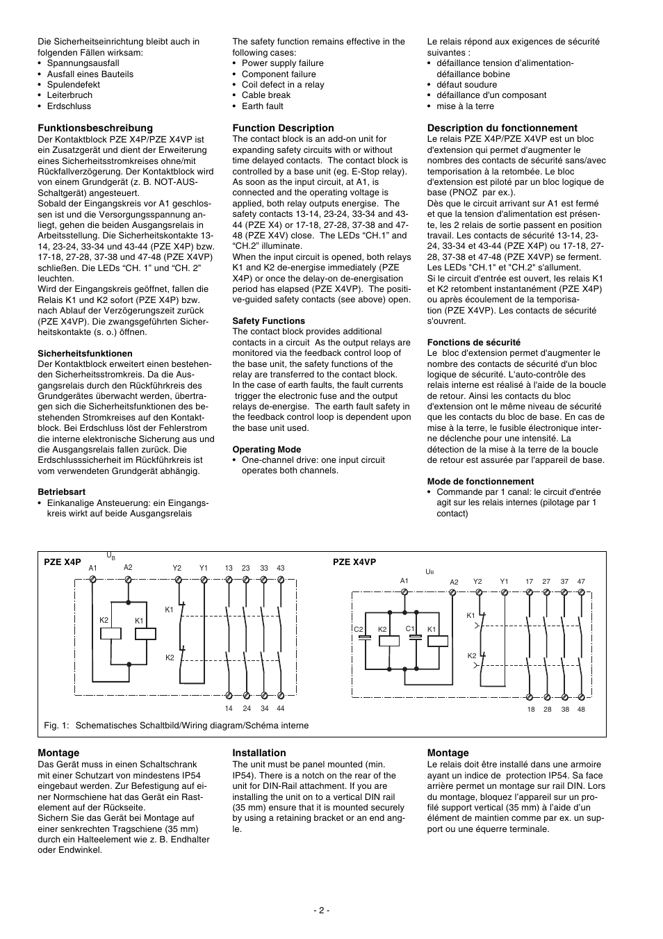 Pilz PZE X4VP 0,5/24VDC 4n/o fix User Manual | Page 2 / 16