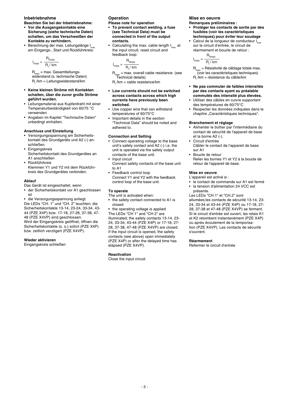 Pilz PZE X4VP 0,5/24VDC 4n/o fix User Manual | Page 3 / 16
