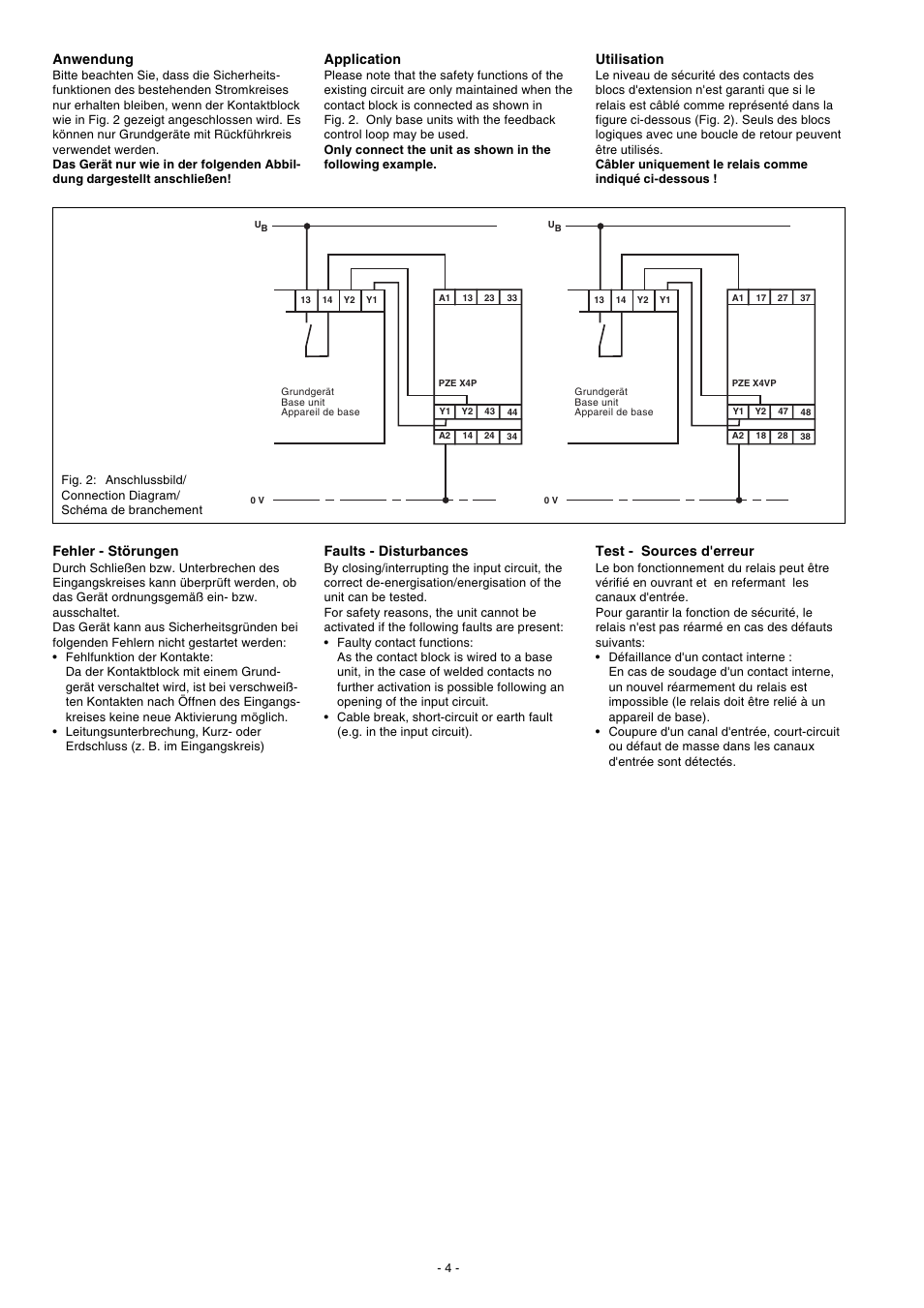 Pilz PZE X4VP 0,5/24VDC 4n/o fix User Manual | Page 4 / 16