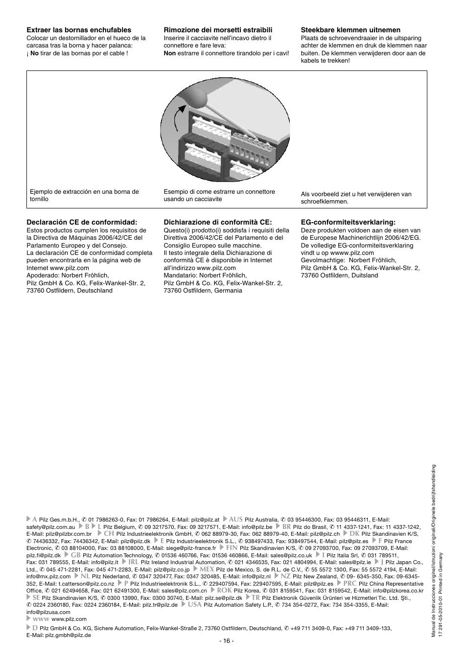 Pilz PZE X4VP8 24VDC 4n/o User Manual | Page 16 / 16