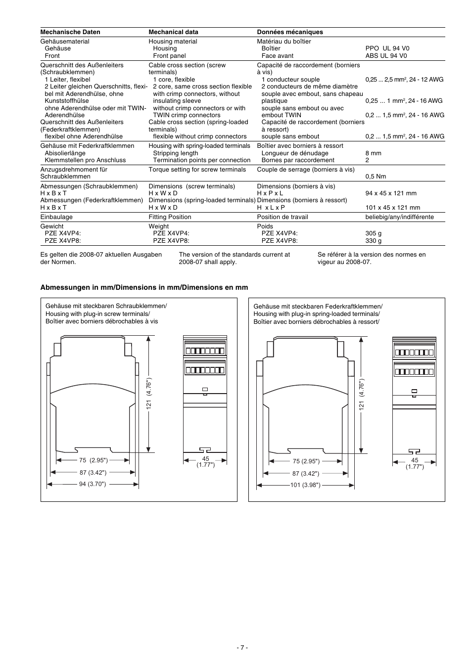 Pilz PZE X4VP8 24VDC 4n/o User Manual | Page 7 / 16