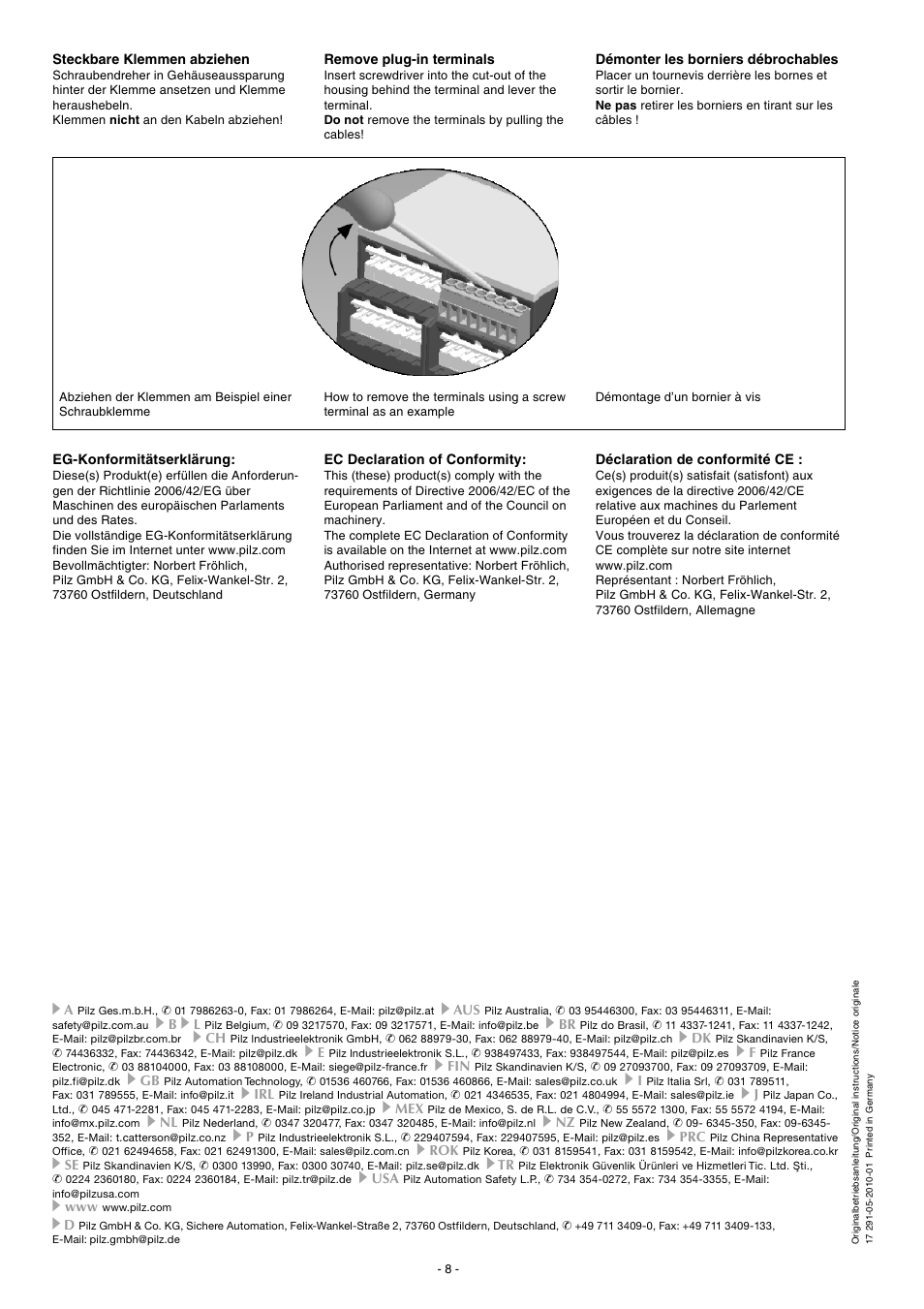 Pilz PZE X4VP8 24VDC 4n/o User Manual | Page 8 / 16