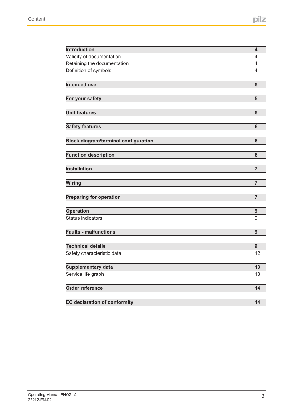 Pilz PNOZ c2 24VDC 2n/o User Manual | Page 3 / 15