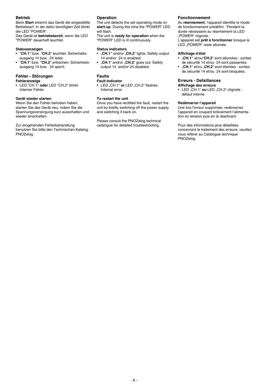 Pilz PNOZ e1p 24VDC 2so User Manual | Page 6 / 12