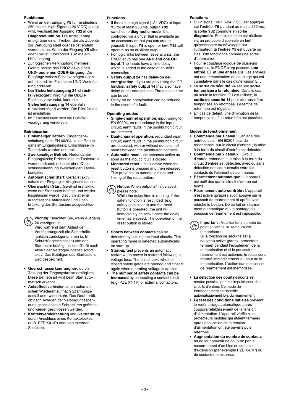 Pilz PNOZ e1vp 10/24VDC 1so 1so t User Manual | Page 3 / 12