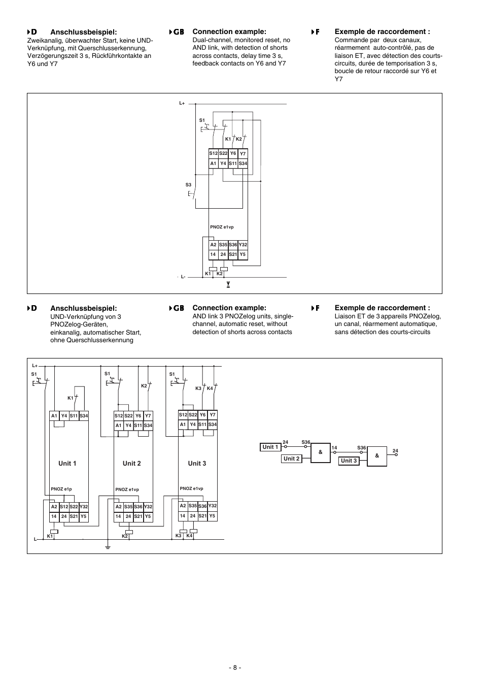Pilz PNOZ e1vp 10/24VDC 1so 1so t User Manual | Page 8 / 12