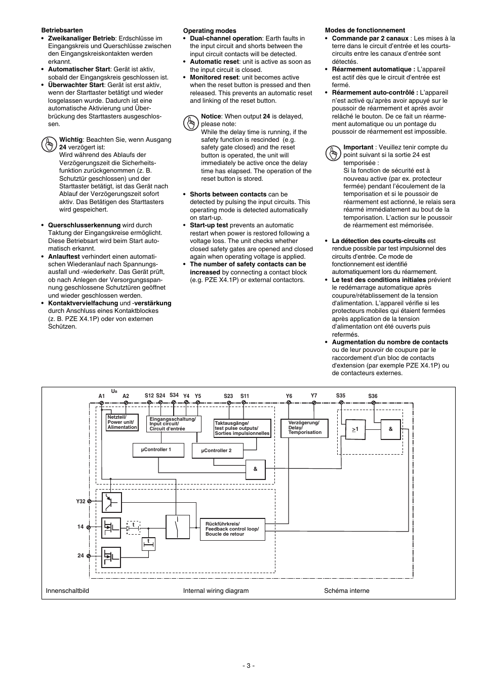 Pilz PNOZ e3vp 10/24VDC 1so 1so t User Manual | Page 3 / 12