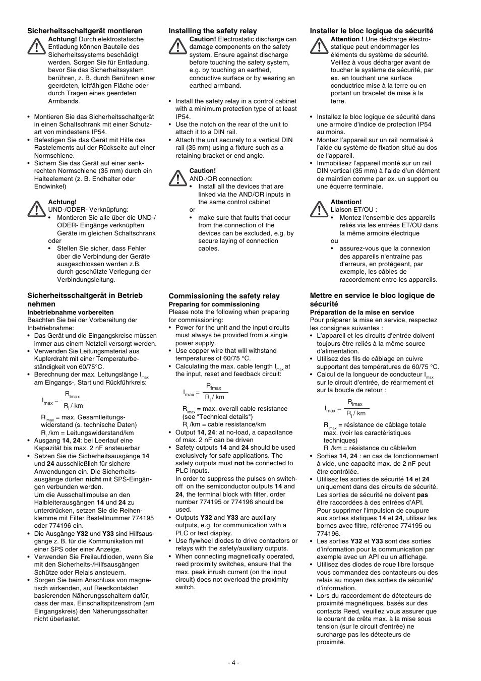 Pilz PNOZ e5.11p 24VDC 2so User Manual | Page 4 / 12