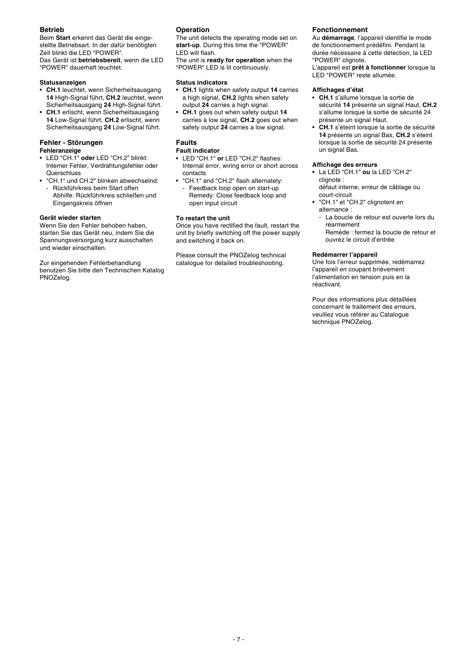 Pilz PNOZ e5.11p 24VDC 2so User Manual | Page 7 / 12