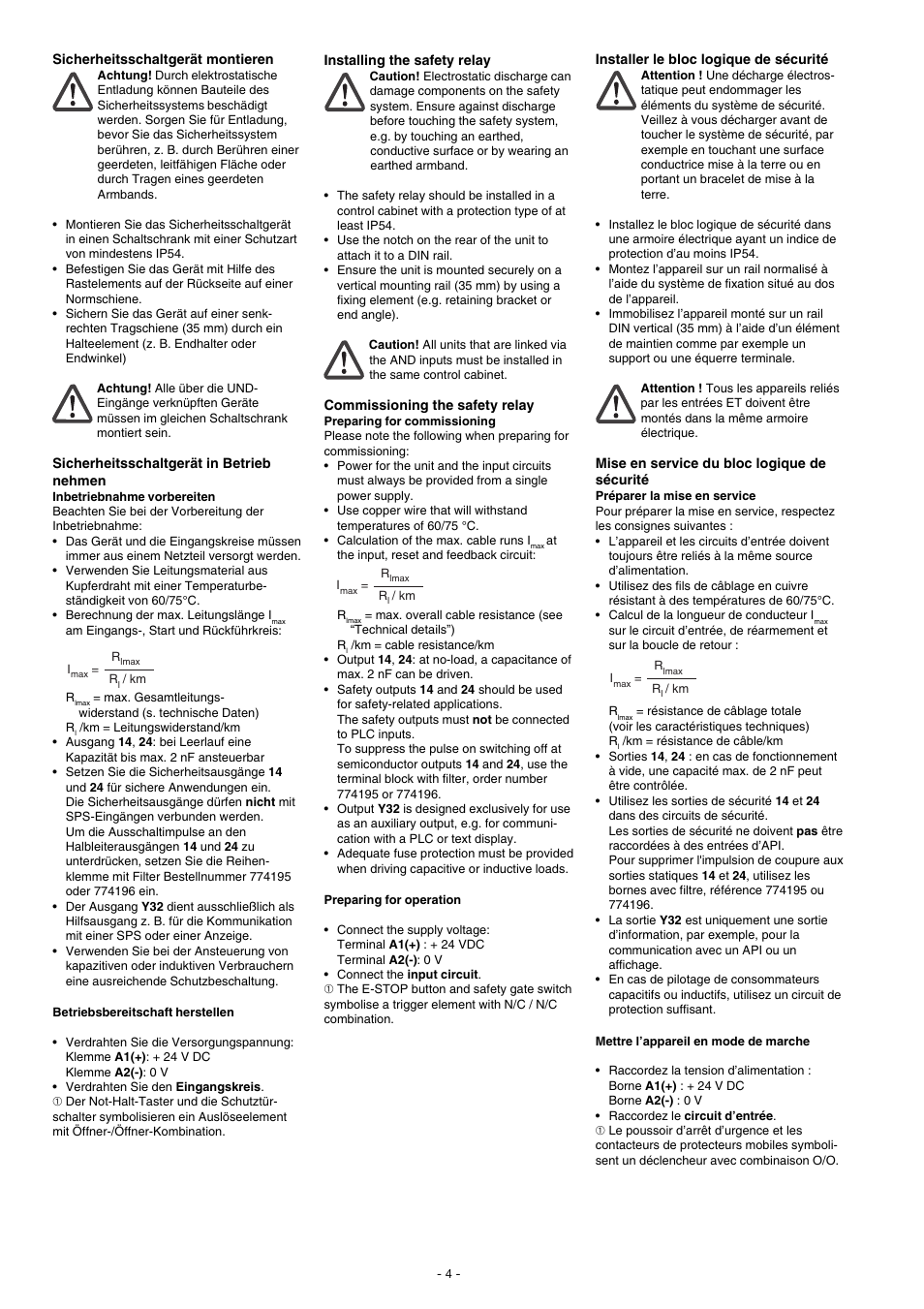 Pilz PNOZ e7p 24VDC 2 so User Manual | Page 4 / 12