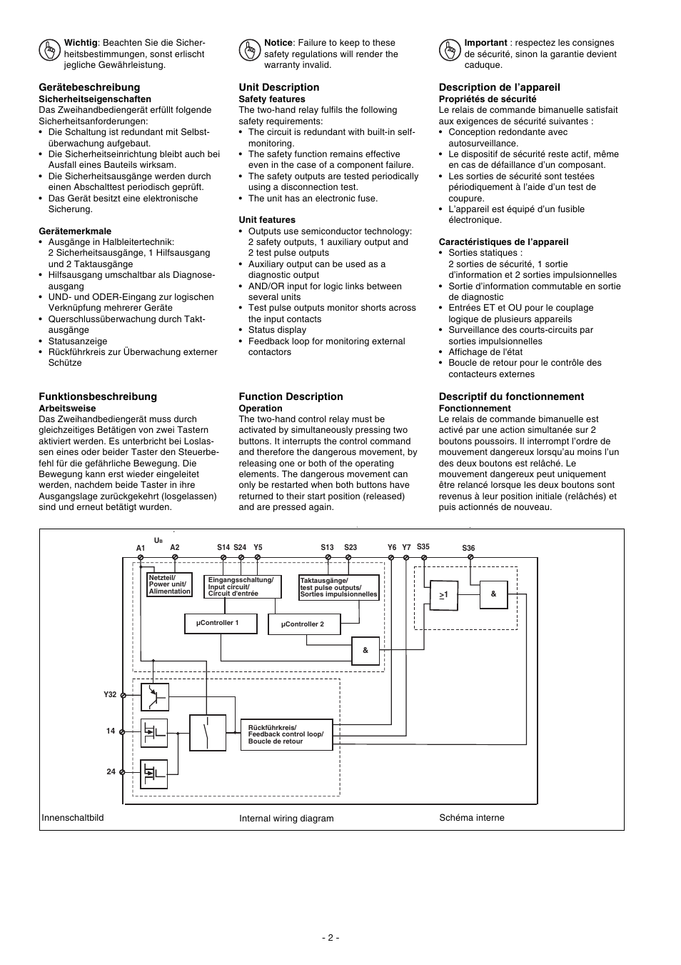 Pilz PNOZ e2.2p 24VDC 2so User Manual | Page 2 / 12
