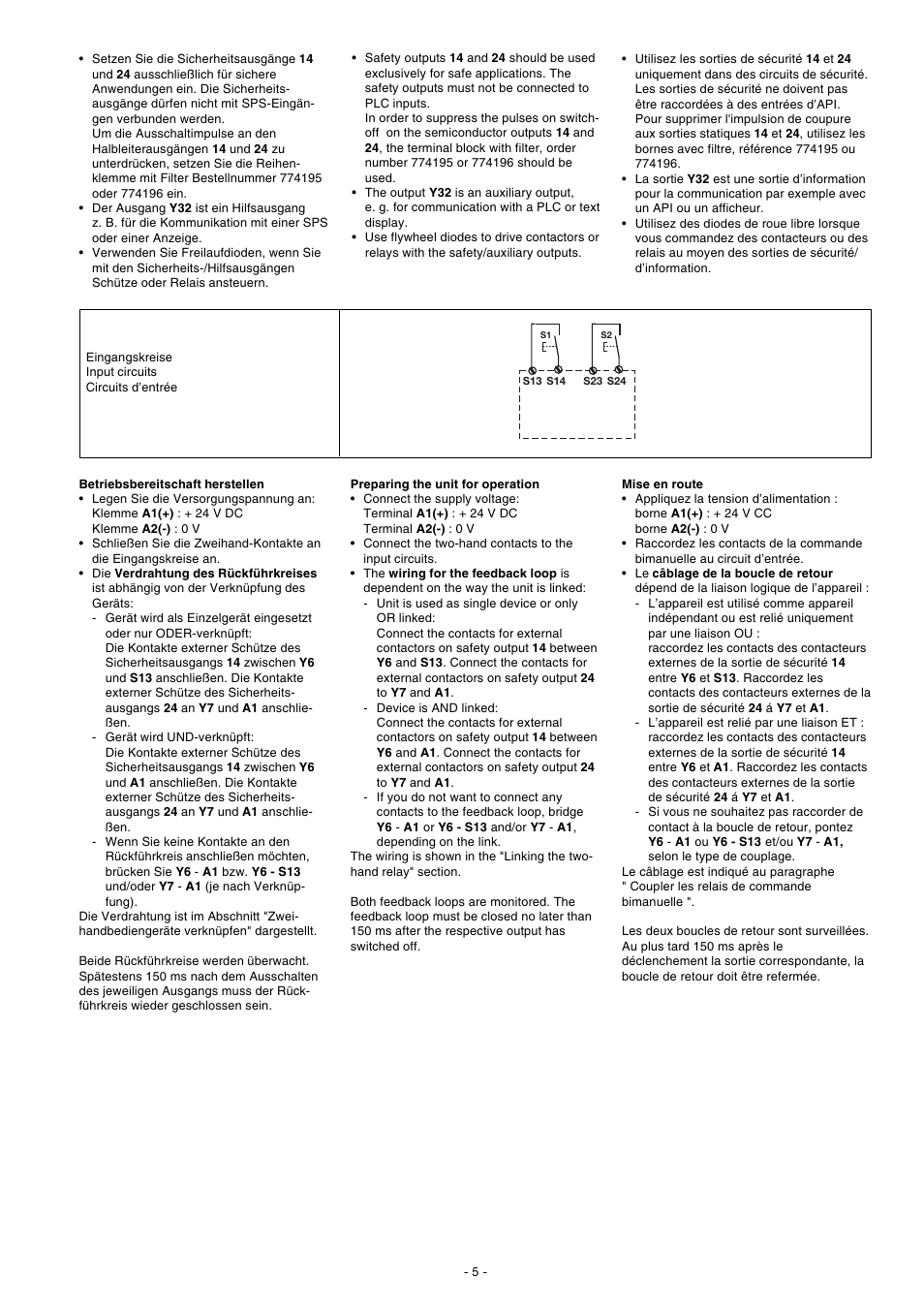 Pilz PNOZ e2.2p 24VDC 2so User Manual | Page 5 / 12
